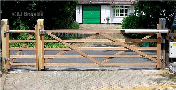 5 bar wooden Gates,Automated, Somerset